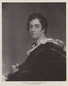 バイロン卿、34歳の時 作： Benjamin West
